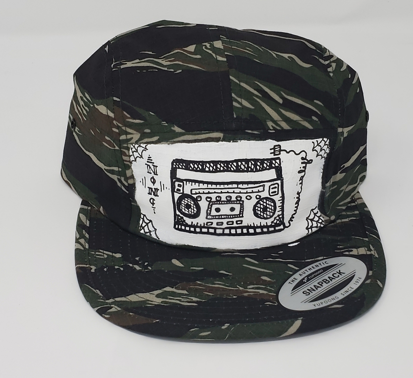 Camo 5 panel cap