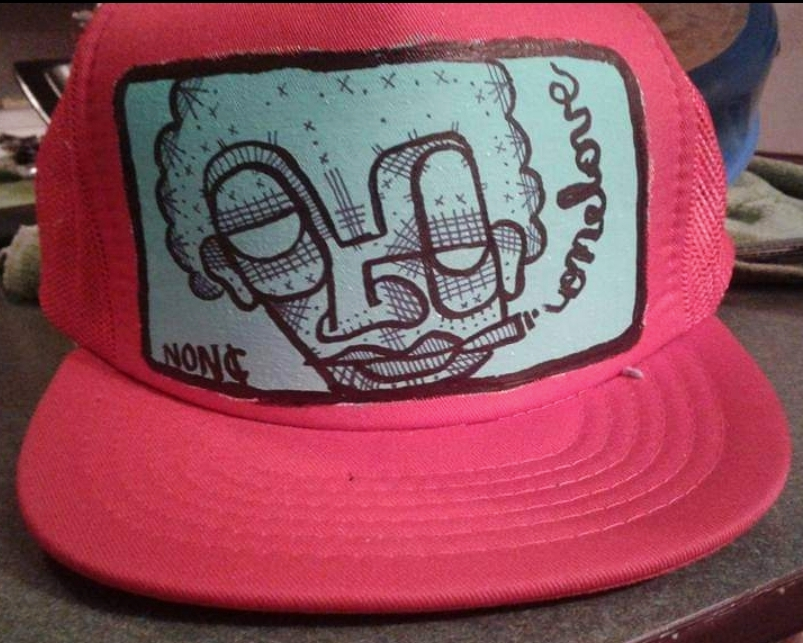 Red trucker hat