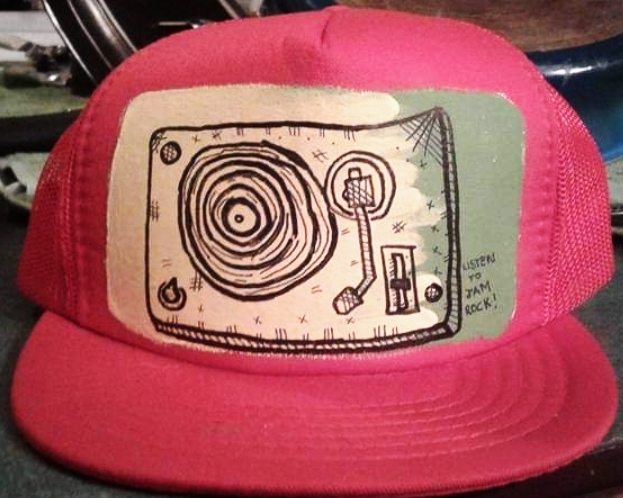 Red trucker hat