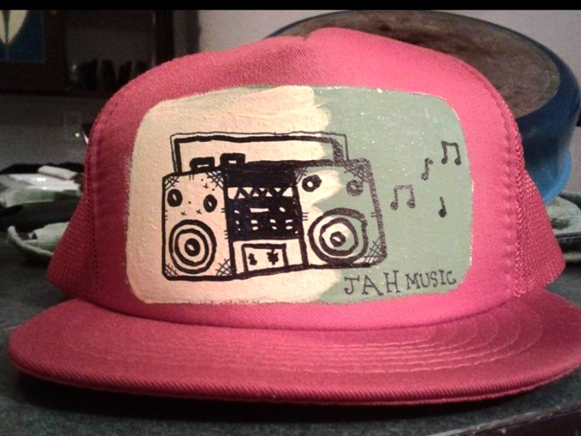 Red trucker hat