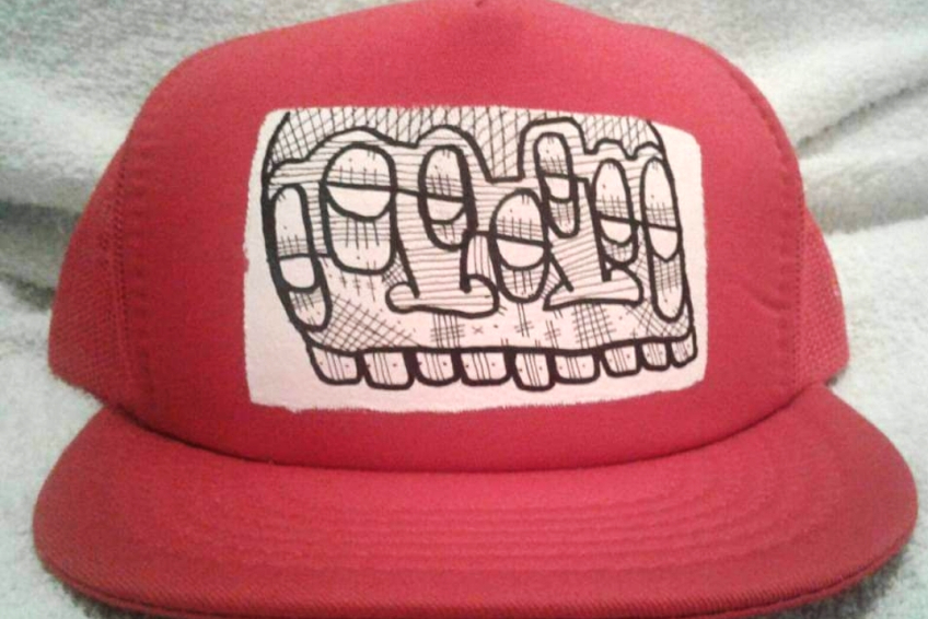 Red trucker hat