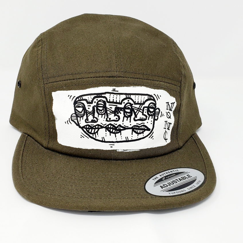 Olive 5 Panel Hat