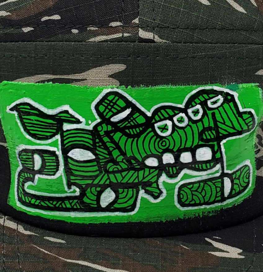 Tiger Camo five panel hat
