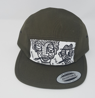 Olive snap back caps