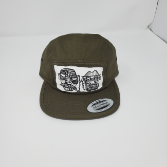 Olive snap back caps