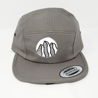 Grey 5 Panel Hat