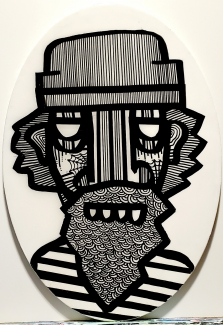 Acrylic On Canvas With Resin Finish