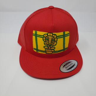 Red Mesh Snap Back Cap