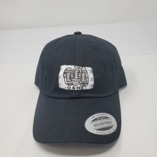 Black Adjustable Dad Cap