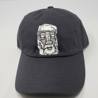 Grey Adjustable Dad Cap