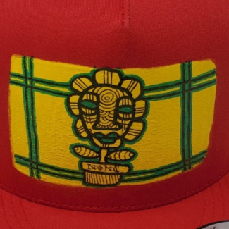 Red Mesh Snap Back Cap