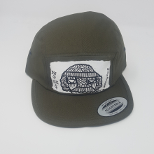 olive 5 panel hat