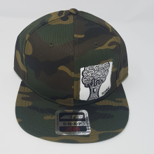 Camo snap back cap