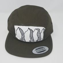 Olive 5 panel cap
