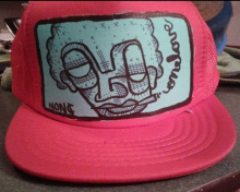 Red trucker hat