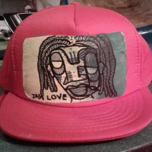 Red trucker hat
