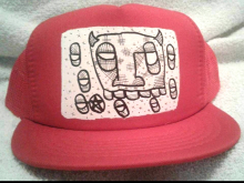 Red trucker hat