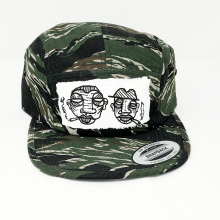 Tiger Camo 5 Panel Cap