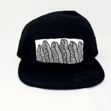Black 5 Panel Hat