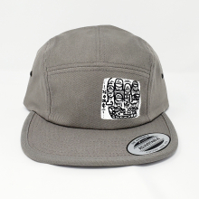 Grey 5 Panel Cap