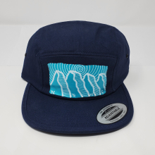 Blue Five Panel Cap